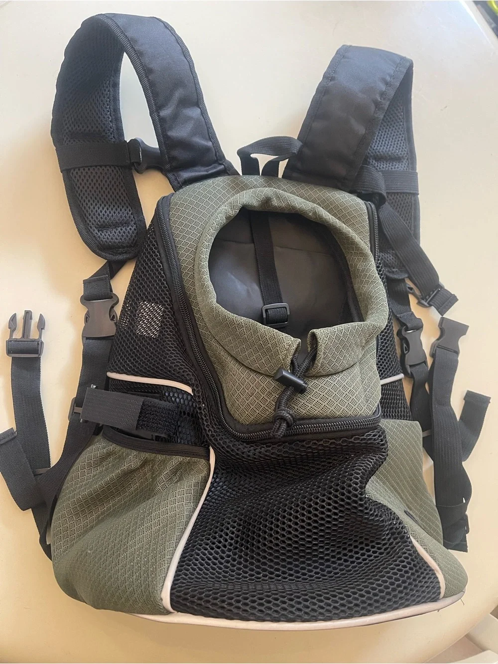 WOYYHO Pet Dog Carrier Backpack Small Dog Front Backpack Ventilated Mesh Dog